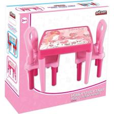 Pilsan Hobby 2’li Oyun ve Aktivite Masası - Pembe