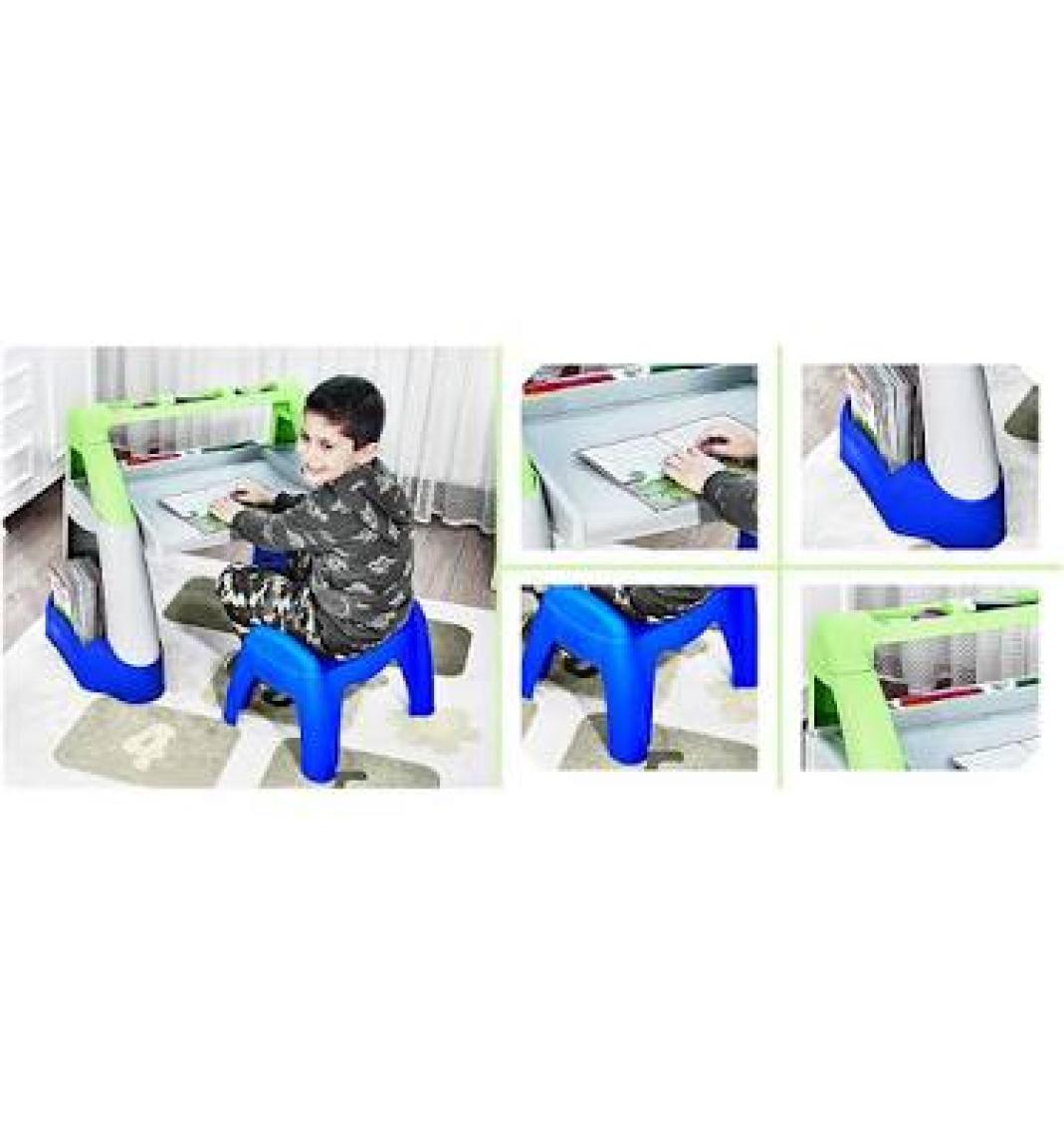 Faros Tabureli Aktivite Çalışma Masası Pembe