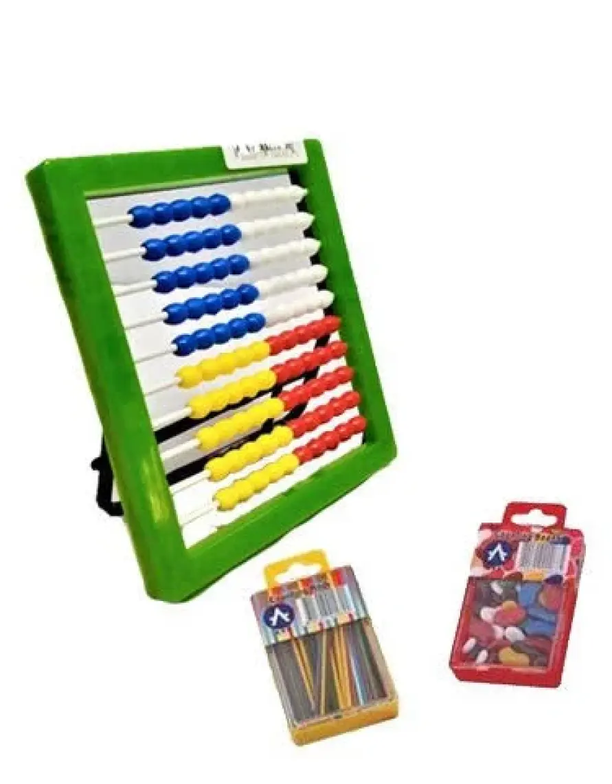 Ark Sayı Setı Abaküs + Fasülye + Çubuk Set
