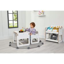 2-4 Yaş Kumru Montessori Çocuk Oyun, Çalışma, Aktivite Masası Ve Sandalyesi / Beyaz