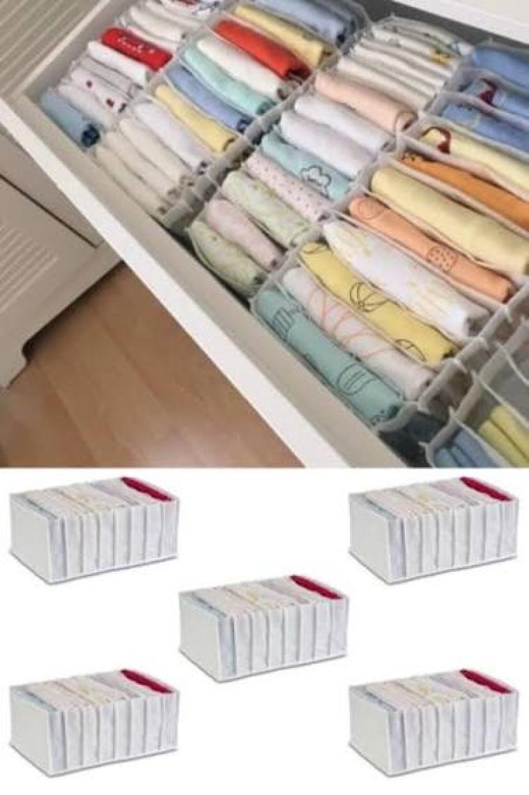 Serstil 5 Adet - Medium 11 Gözlü Çekmece Içi Düzenleyici Organizer 16 x 40 x 12