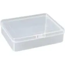 Spelt 12,5cm Mini Şeffaf Eşya Takı Elektronik Saklama Kutusu Organizer Düzenleyici Klipsli Kapaklı Kutu