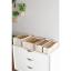 Serstil 11 Gözlü Çekmece Içi Bej Çizgili Düzenleyici Organizer - Medium 15 x 43 x 14 cm