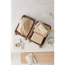 Ocean Home Textile 6'lı Bej Balıksırtı Valiz Düzenleyici Bavul İçi Organizer Set