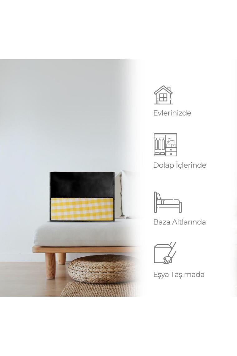 Cuty Home Ev Tekstil Siyah Valiz Organizer-7'li Set