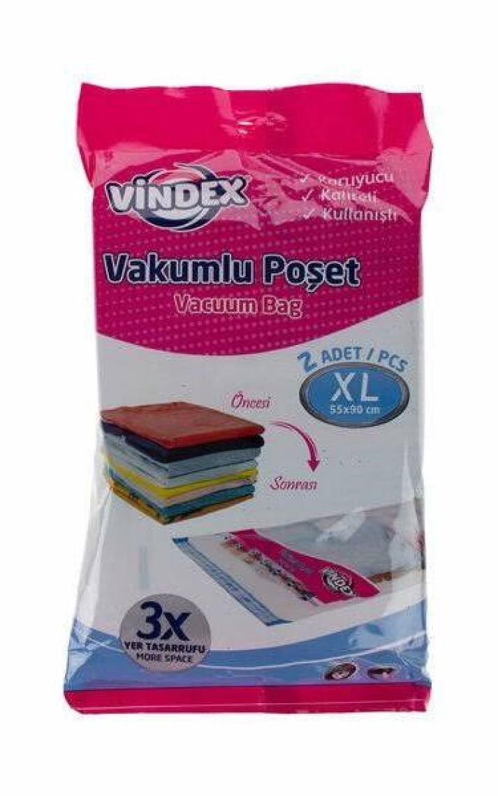 Vindex Vakumlu Poşet Xl 2'li 55X90