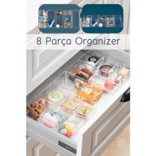 Nandy Home 8 Parça Çekmece Içi, Çok Amaçlı Düzenleyici Organizer Seti