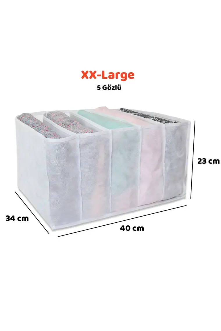 Rek Home Dolap ve Çekmece Içi Düzenleyici Organizer 5 Gözlü Xx-Large