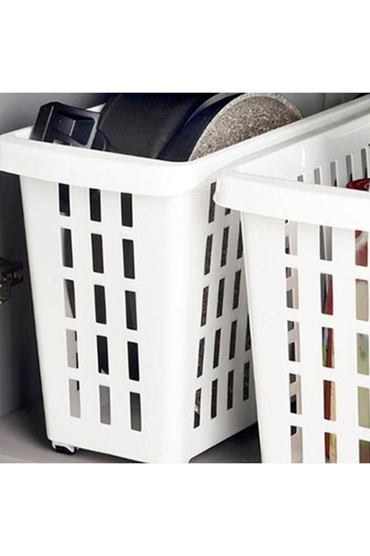 Plastik Maksi Dolap Içi Tekerlekli Düzenleyici - 13 Lt