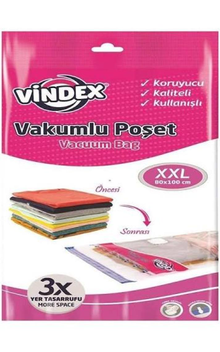 Vindex Vakumlu Poşet Xxl 2li 80X100
