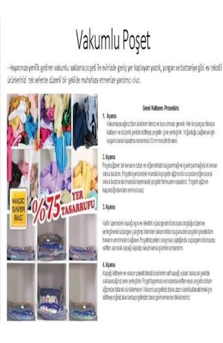 Vindex Vakumlu Poşet Xxl 2li 80X100
