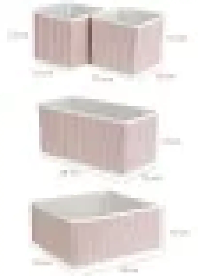 Prendi Home 4'lü Pudra Çizgili Dolap,çekmece Içi Organizer Düzenleyici Seti 28 x 28 x 13-28 x 13 x 13-13 x 13 x 13