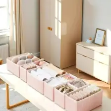 8'li Pudra Çizgili Çekmece Içi Organizer Seti