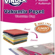 Vindex Vakumlu Poşet Jumbo 2'li 73X130