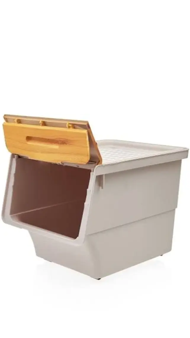 Bambu Çok Amaçlı Tekerlekli Organizer 33 lt Tek Modül