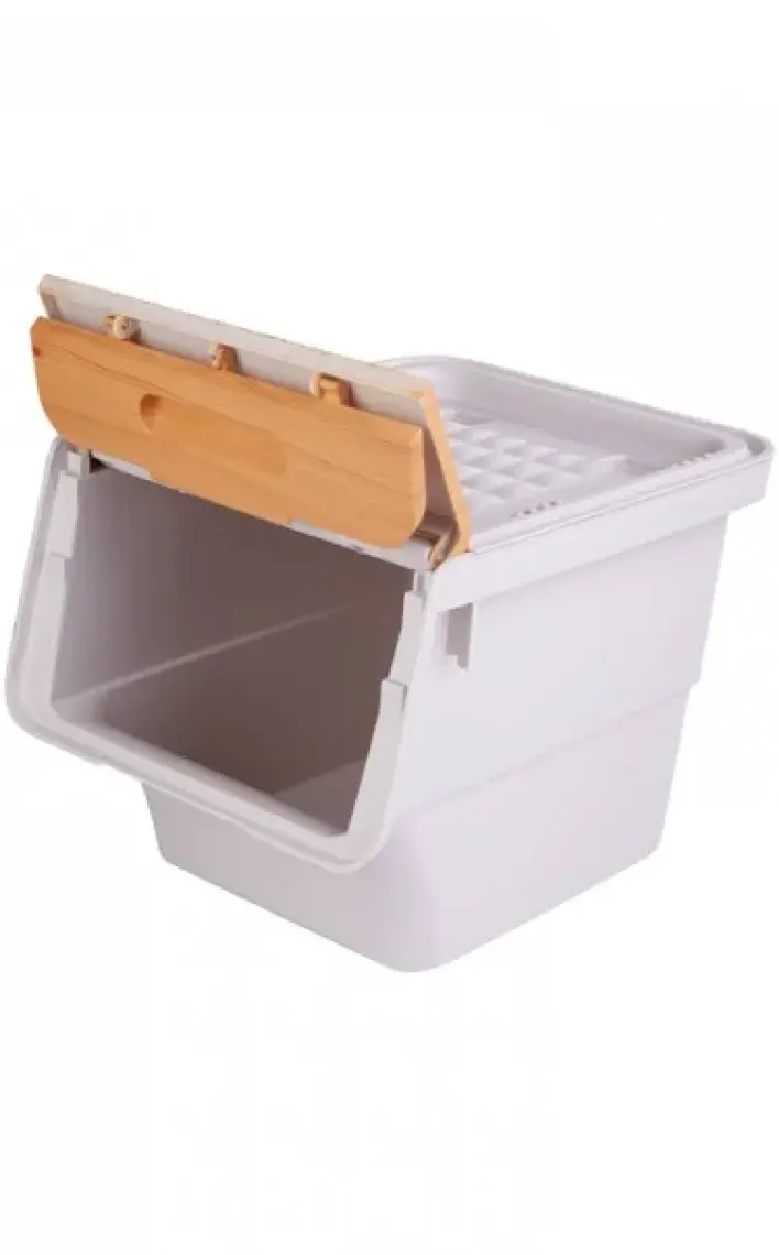 Bambu Çok Amaçlı Tekerlekli Organizer 33 lt Tek Modül