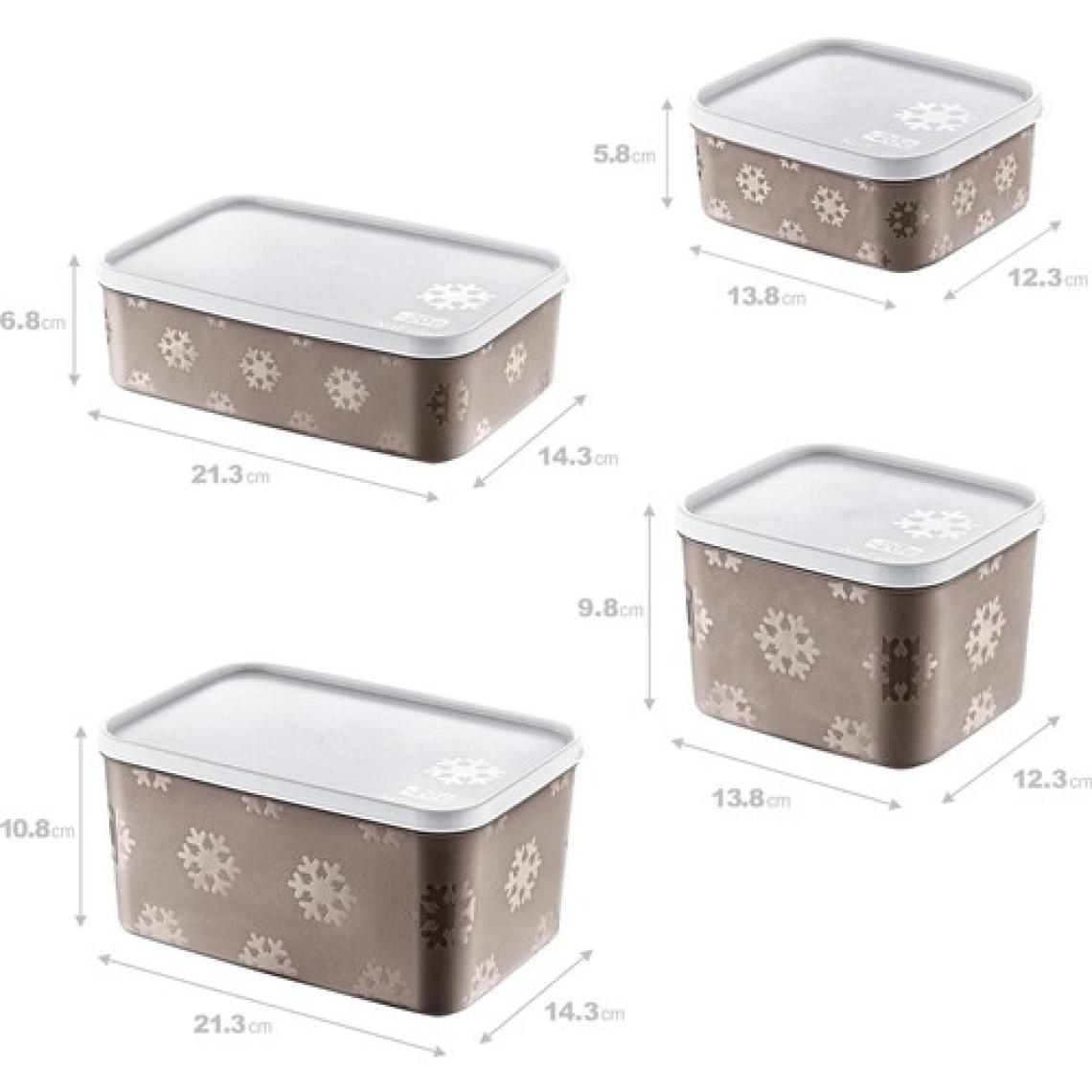 Smartware 4'lü Set No Frost Saklama Kabı Terra  (Tüm Boylar)