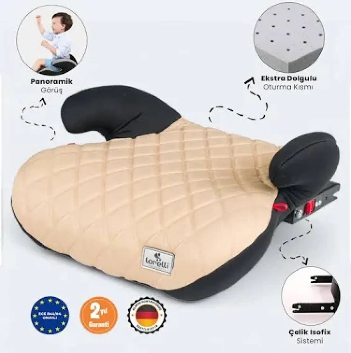 Lorelli Coolbaby Sirius New Isofixli Oto Koltuğu Yükseltici Isofix