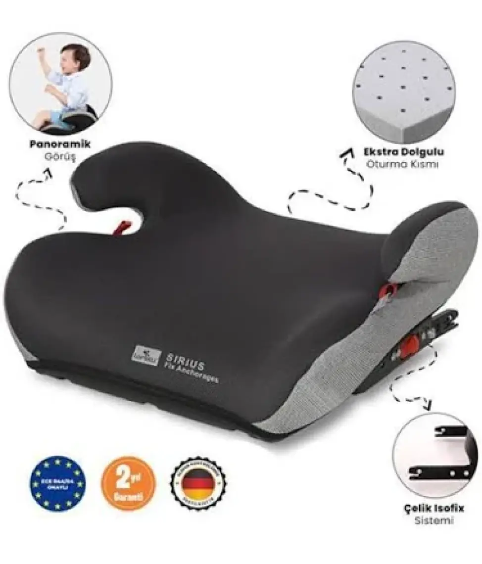 Lorelli Sirius Fix Isofix Yükseltici - Gri