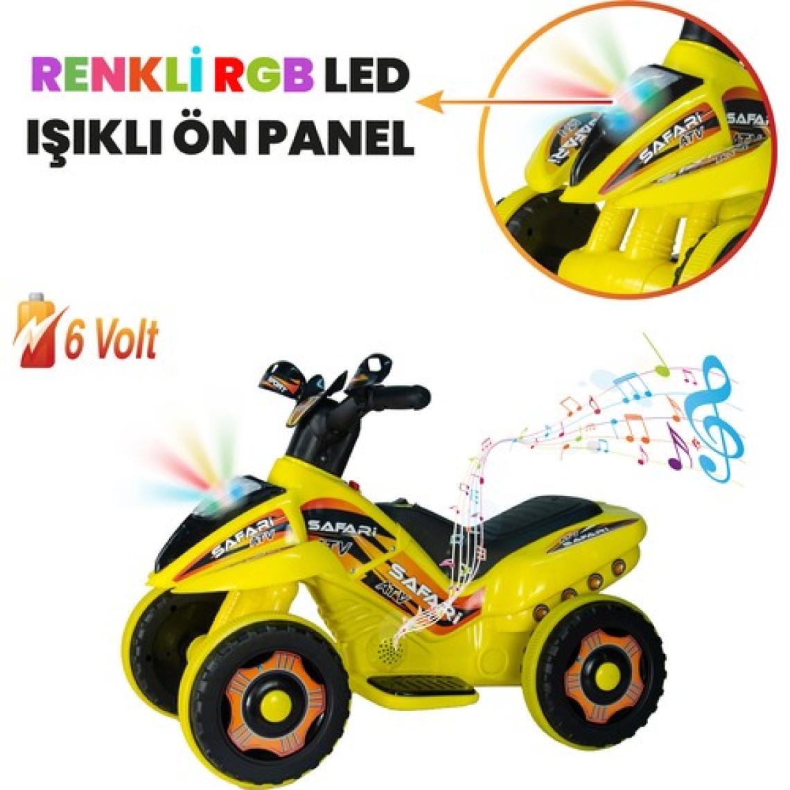 UJ Toys 6V Akülü ATV Sarı