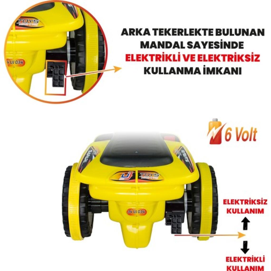 UJ Toys 6V Akülü ATV Sarı