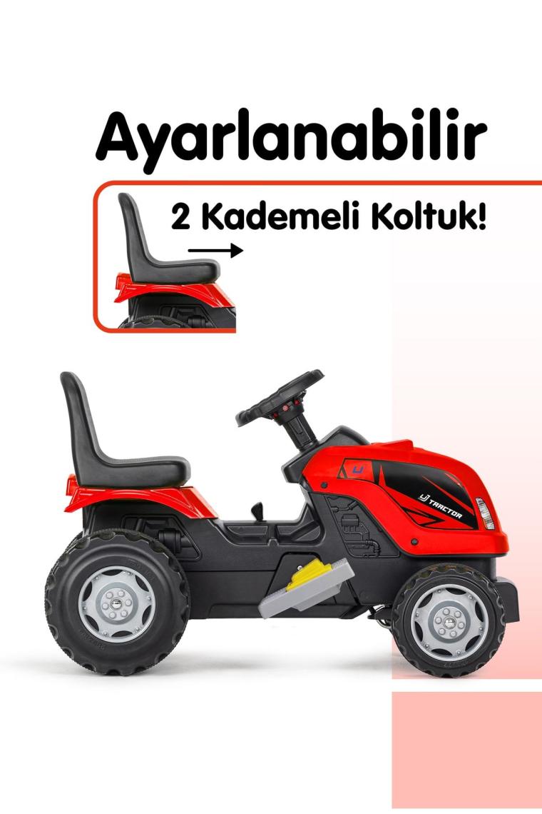 Ujtoys - Kumandalı Akülü 6v Römorklu Traktör