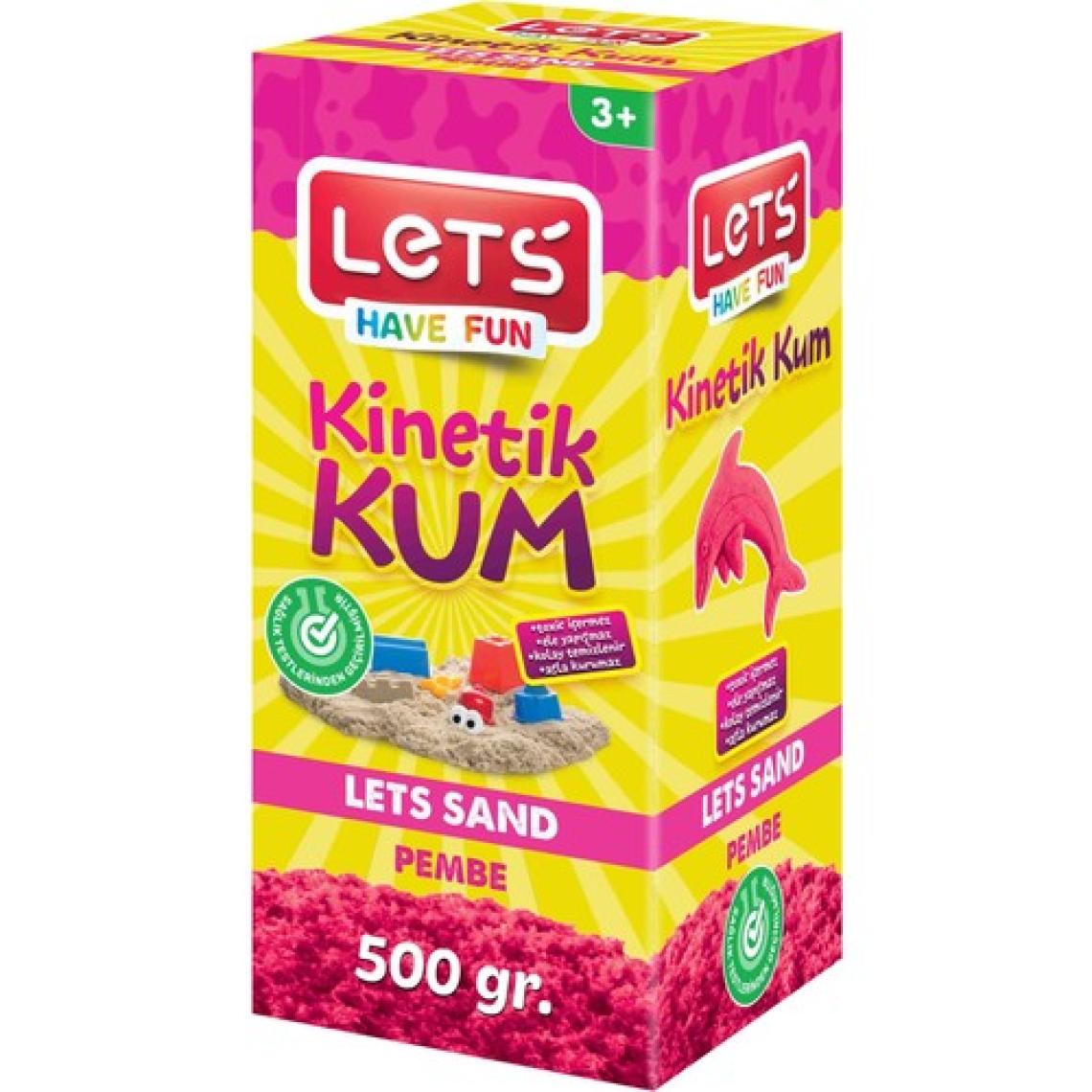 Let's Let’s  Kinetik Kum 500 gr Pembe Krt  Kutu / L-10181