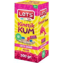 Let's Let’s  Kinetik Kum 500 gr Pembe Krt  Kutu / L-10181