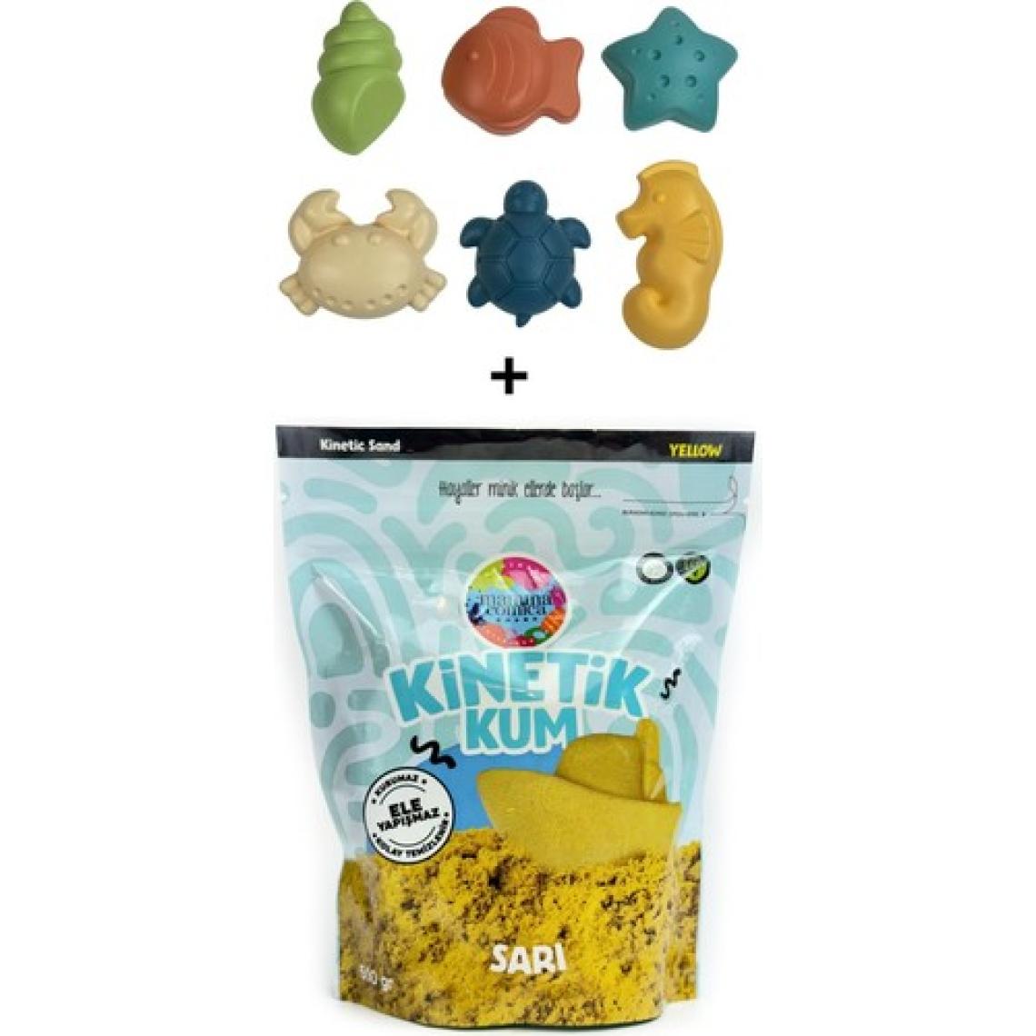 Mammacomica Dough 500GR Kinetik Kum + Deniz Canlıları Seti