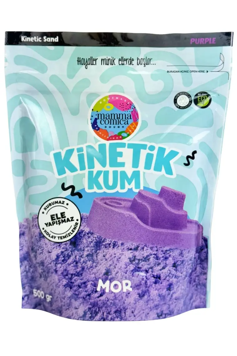 Mammacomica Dough  Mor Kinetik Kum - 500 gr