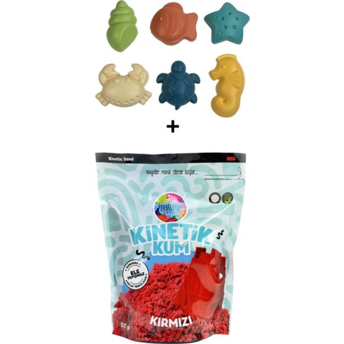 Mammacomica Dough 500GR Kinetik Kum + Deniz Canlıları Seti