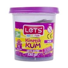 Let's Lets Kinetik Kum 130 Gr. Mor Pls. Kutu / L-10173