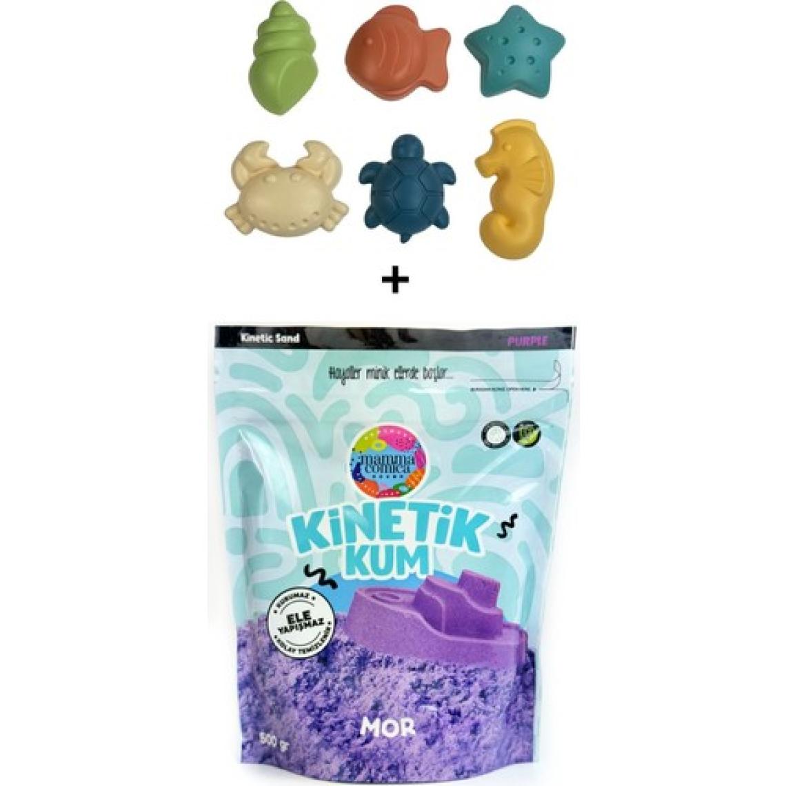 Mammacomica Dough 500GR Kinetik Kum + Deniz Canlıları Seti