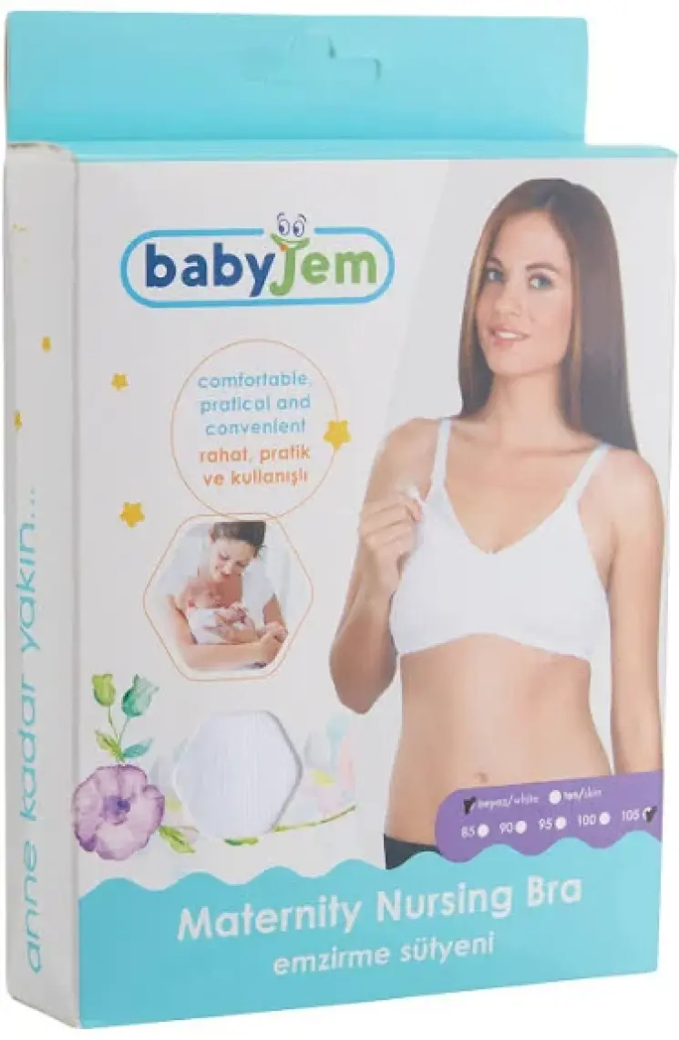 Baby Jem Emzirme Sütyeni Beyaz