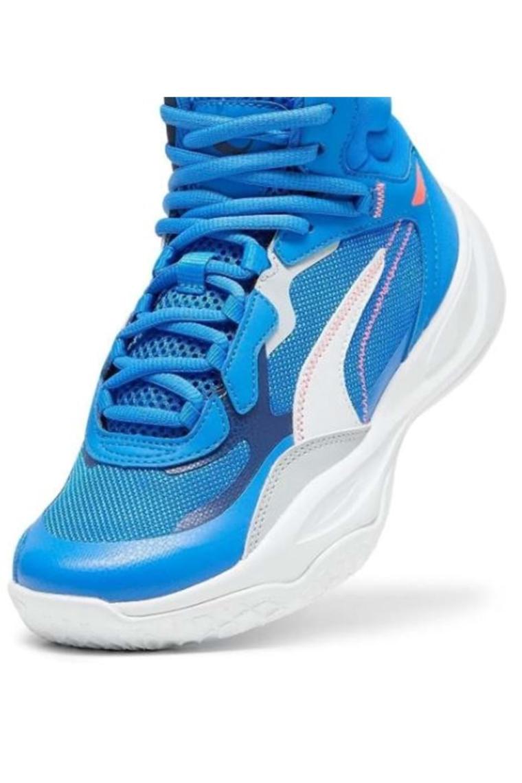 Puma Playmaker Pro Mid Çocuk Mavi Basketbol Ayakkabısı