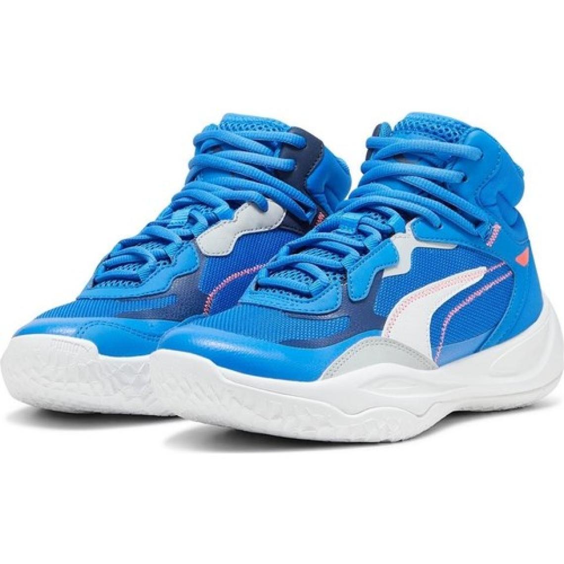 Puma Playmaker Pro Mid Çocuk Mavi Basketbol Ayakkabısı