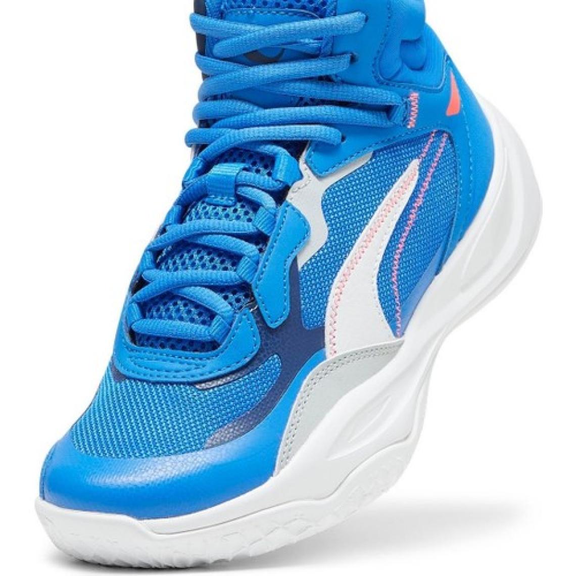 Puma Playmaker Pro Mid Çocuk Mavi Basketbol Ayakkabısı