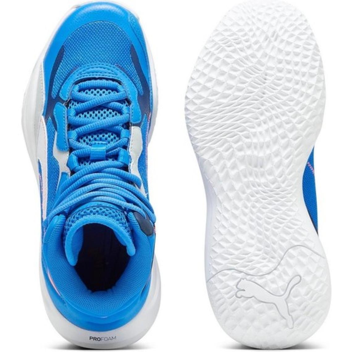 Puma Playmaker Pro Mid Çocuk Mavi Basketbol Ayakkabısı