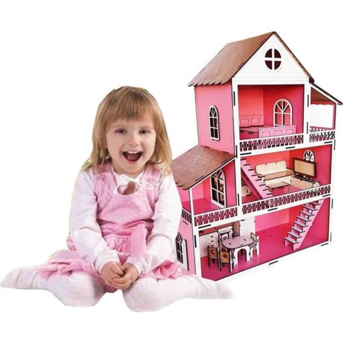 Woodylife Ahşap Oyuncak Ev Portatif Bebek Evi