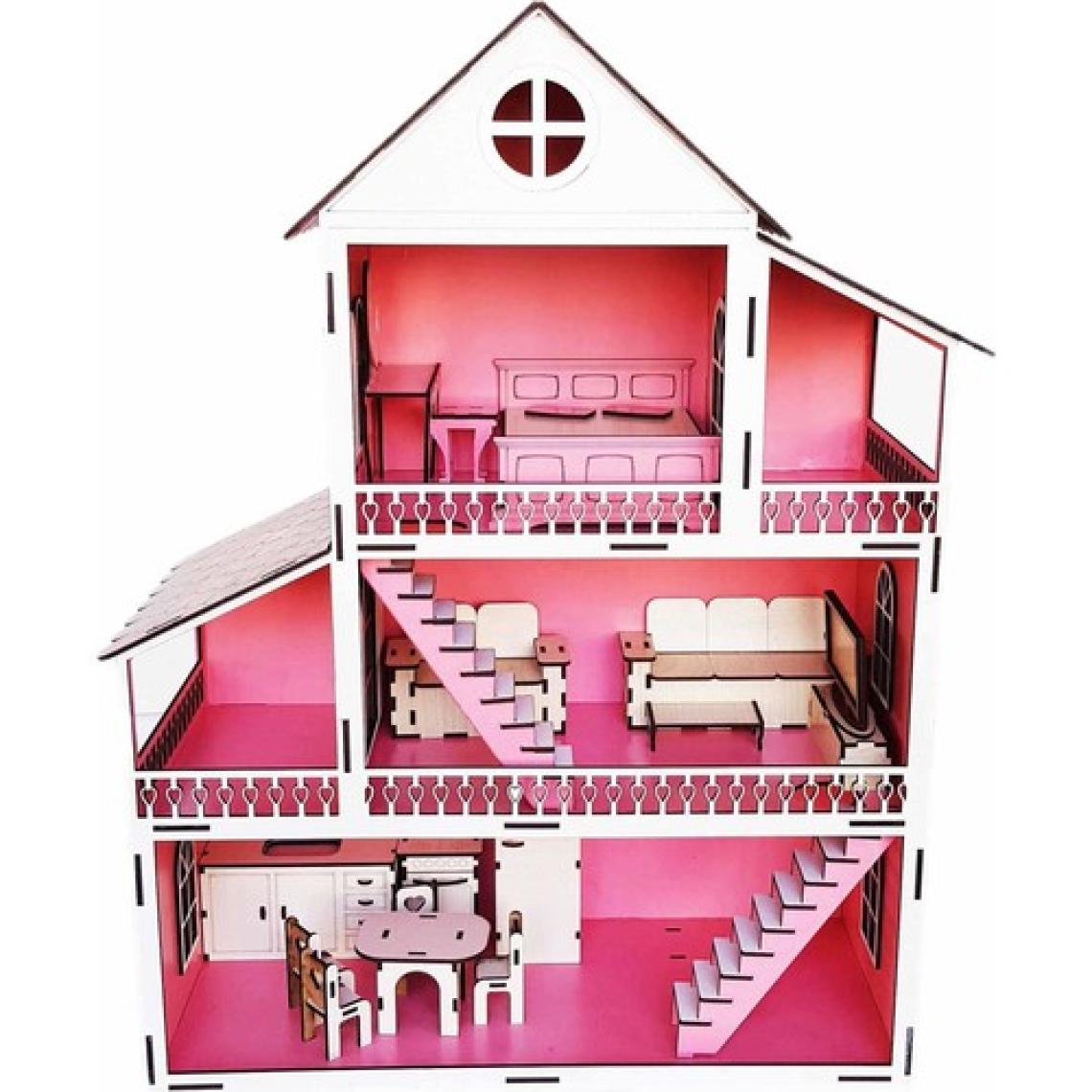Woodylife Ahşap Oyuncak Ev Portatif Bebek Evi