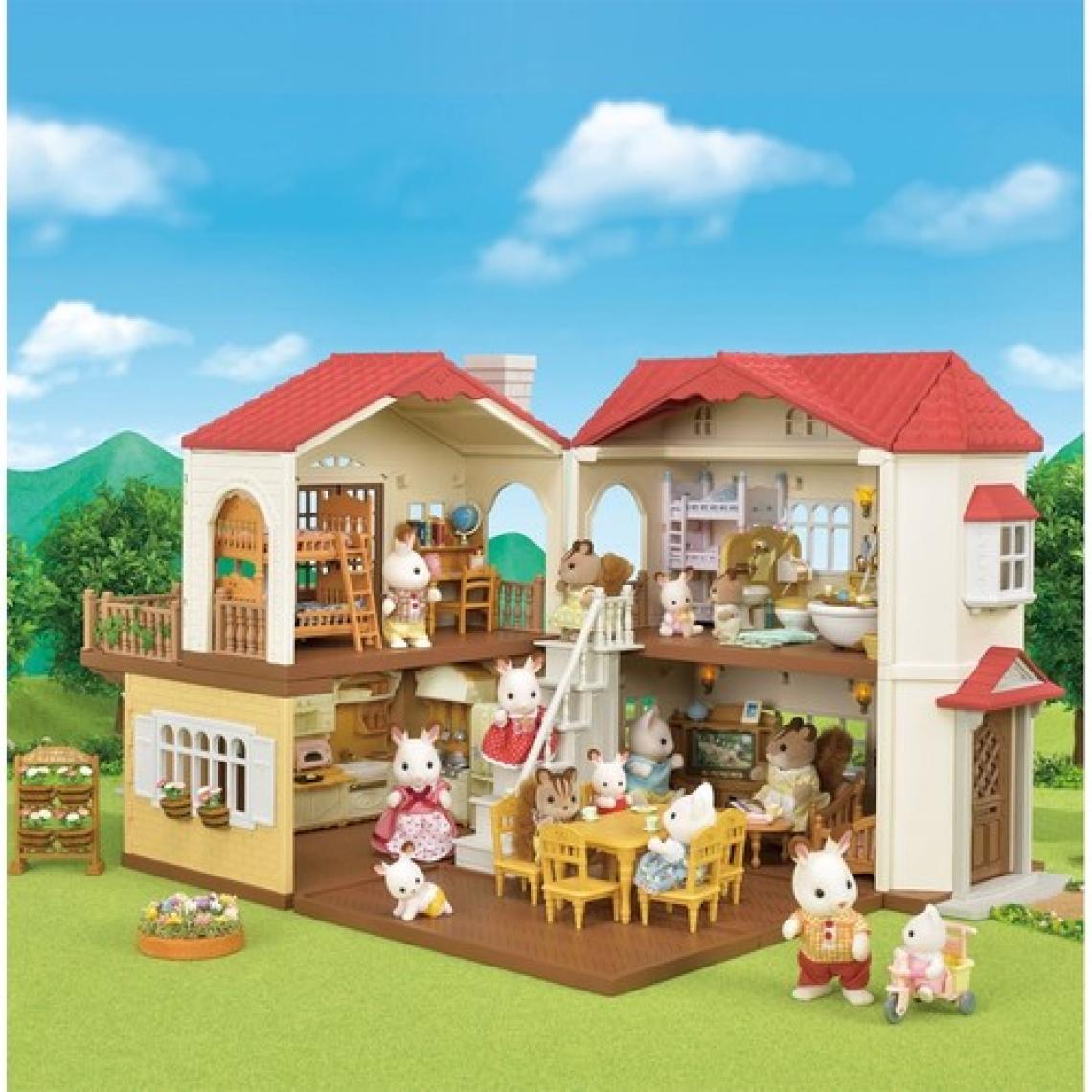 Sylvanian Families Kırmızı Çatılı Işıklı Şehir Evi