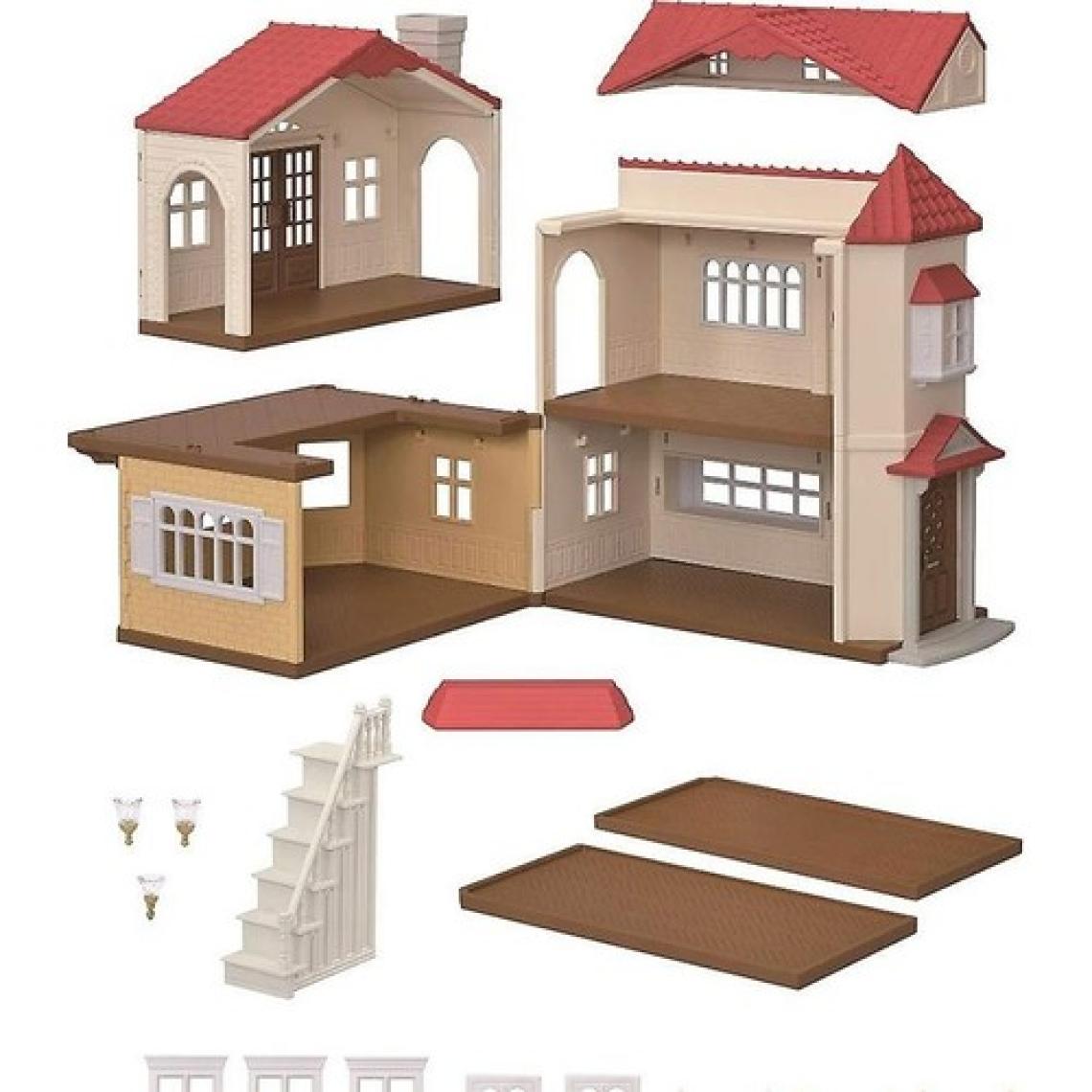 Sylvanian Families Kırmızı Çatılı Işıklı Şehir Evi