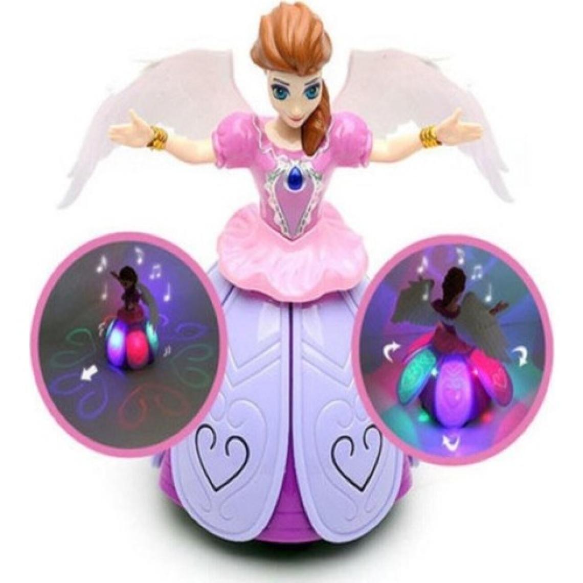 EC Shop Periyedi Frozen Elsa Angel Girl Dans Eden Sesli Işıklı Şarkı Söyleyen Pilli Prenses Bebek