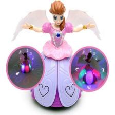 EC Shop Periyedi Frozen Elsa Angel Girl Dans Eden Sesli Işıklı Şarkı Söyleyen Pilli Prenses Bebek