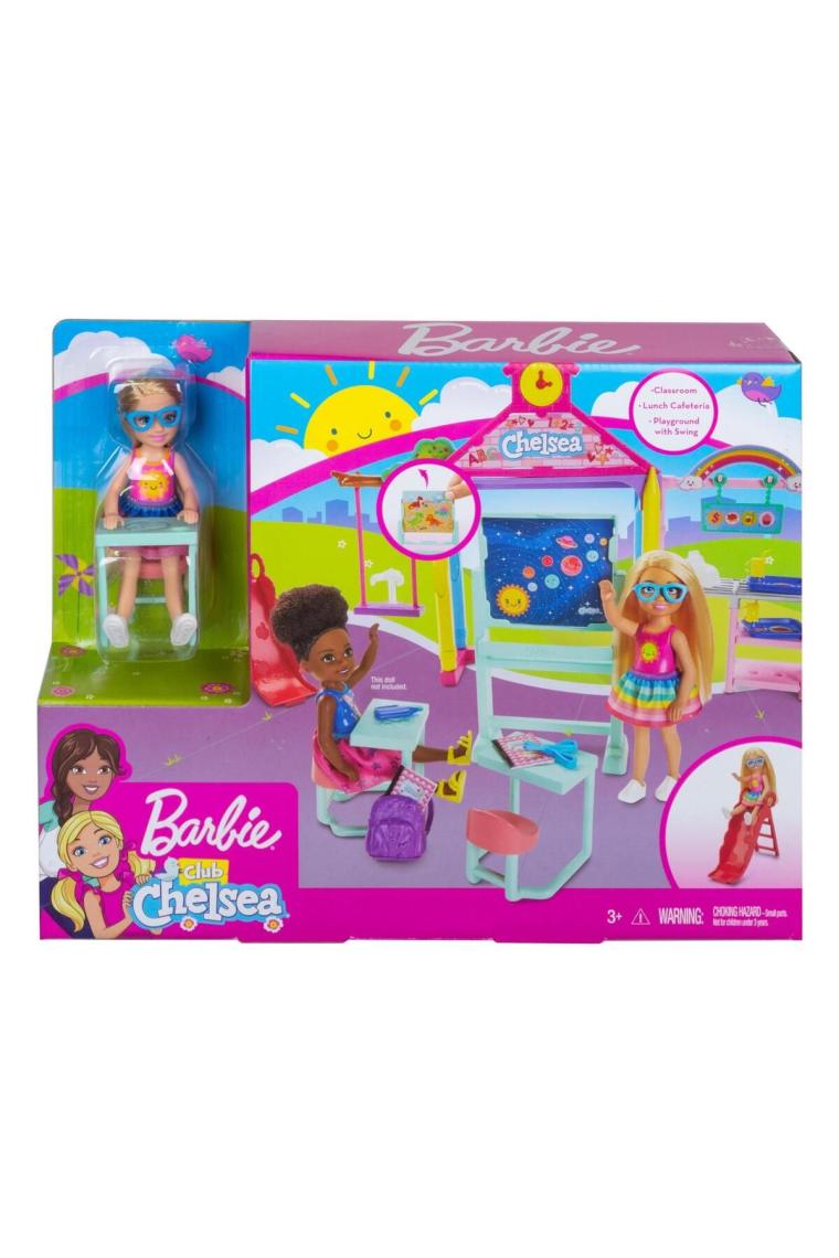Barbie Chelsea Okulda Oyun Seti, 15 cm Boyunda, Sarışın, Aksesuarlı, 3-7 Yaş Arası İçin GHV80