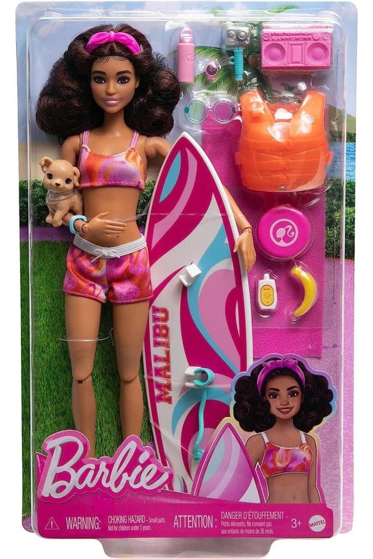 Barbie HPL69 Barbie Sörf Yapıyor Oyun Seti