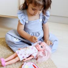 Global Toys Elissa Türkçe Konuşan Makyaj Setli Oyuncak Et Bebek