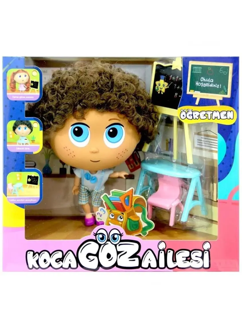 Birlik Toys BLD288 Öğretmen Bebek- Koca Göz Ailesi