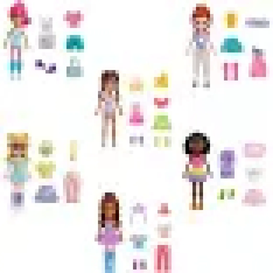 Polly Pocket Moda Aksesuarları -Pembe HNF50 HKV87 Lisanslı Ürün