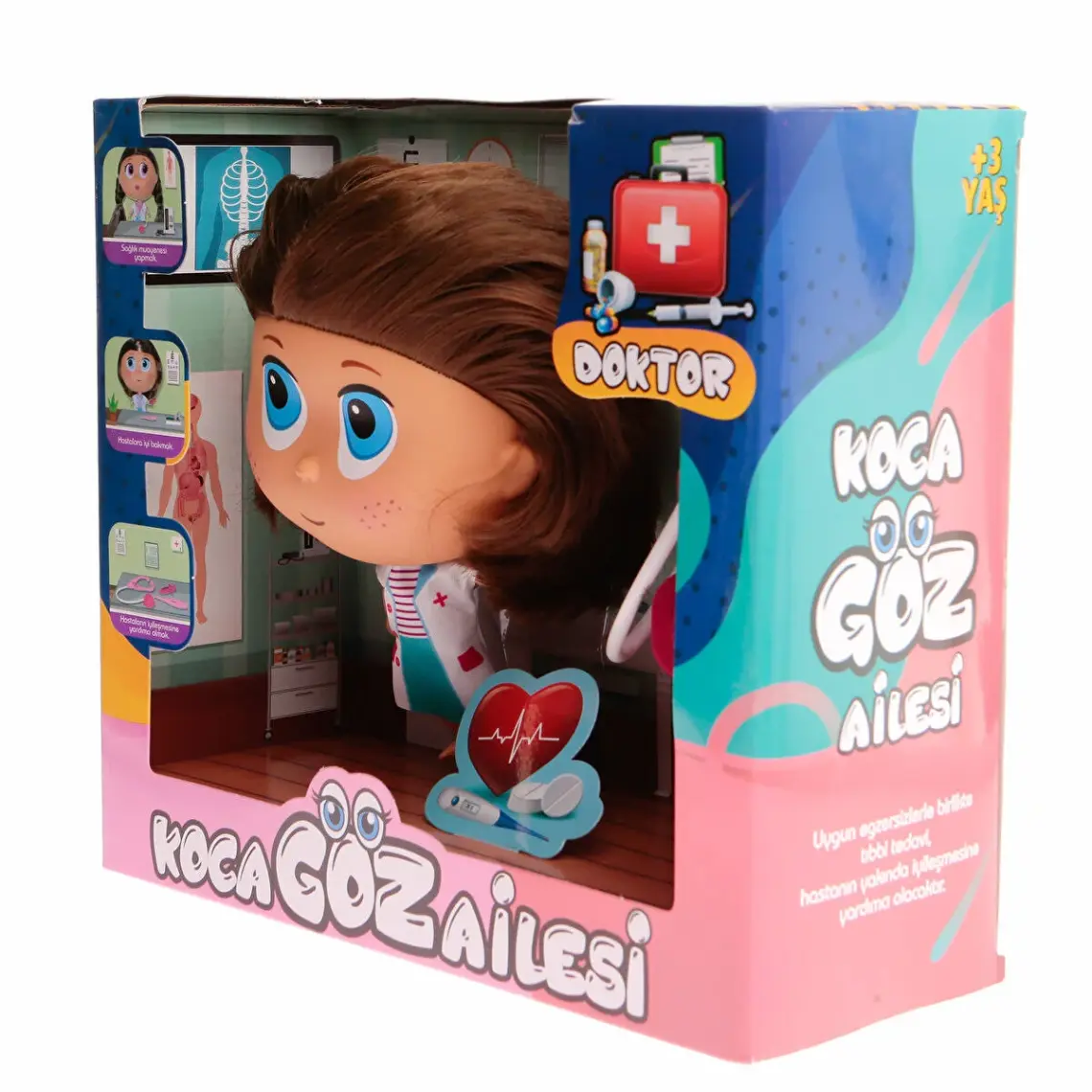 Birlik Toys BLD287 Doktor Bebek- Koca Göz Ailesi